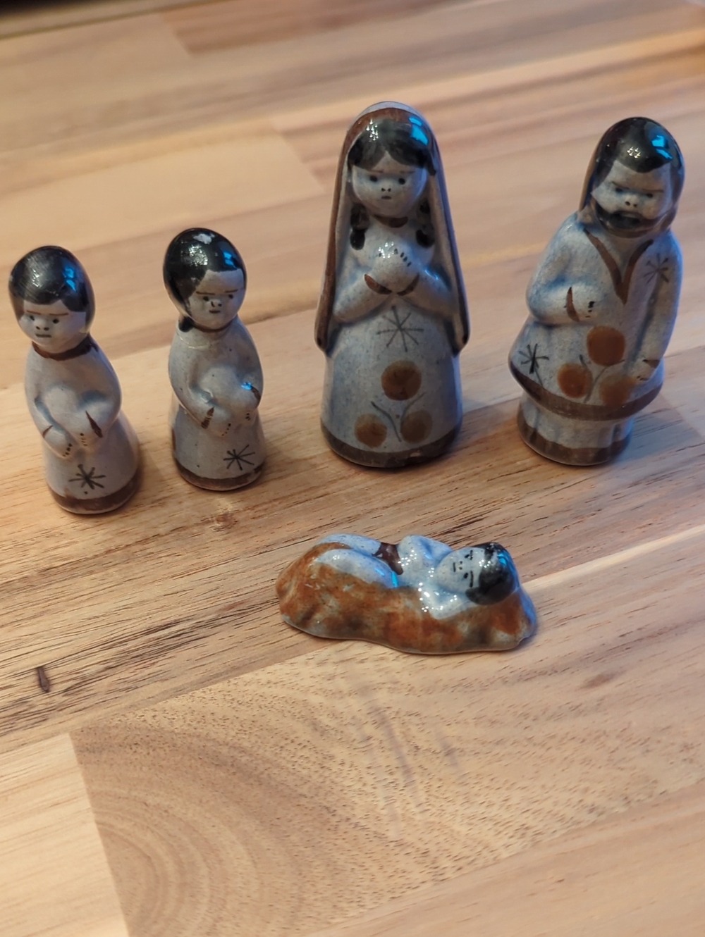Handcrafted Ceramic Nativity Figurine From Mexico